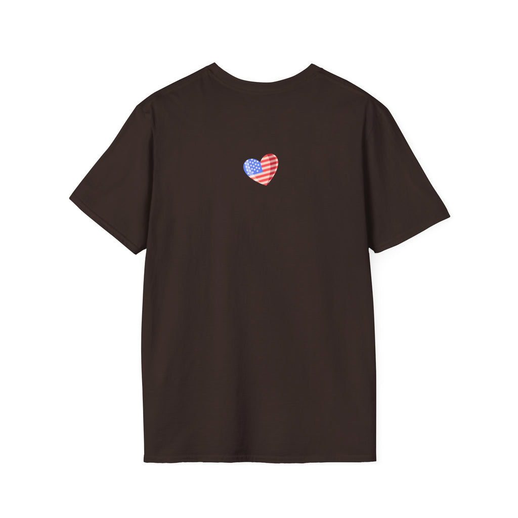 Patriotic Heart T-Shirt — "Patriotic but Not a Republican" Graphic Tee