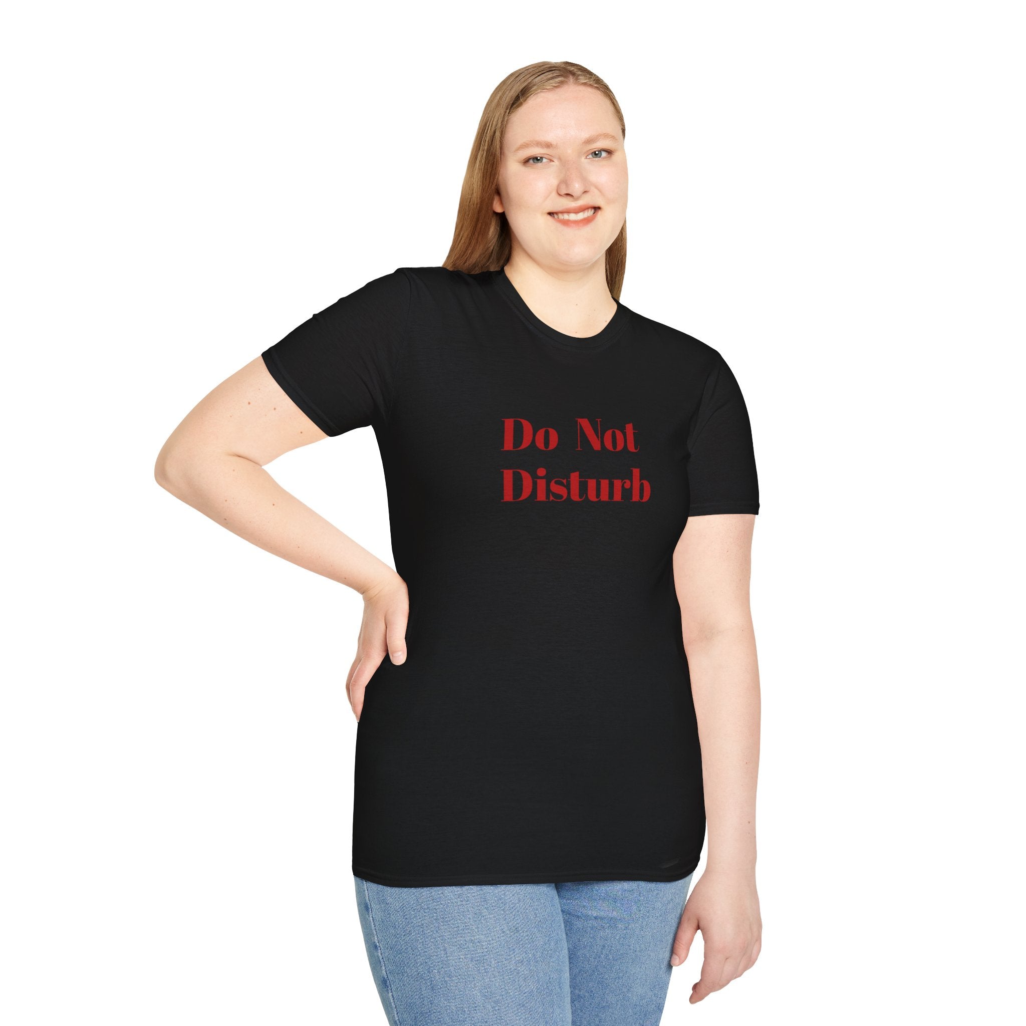 Do Not Disturb T-Shirt — Funny Minimalist Graphic Tee for Relaxing at Home