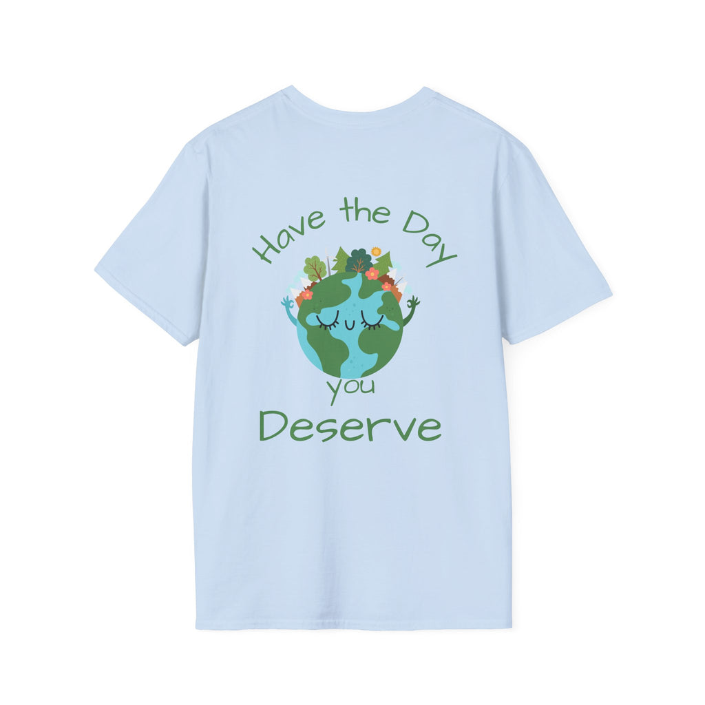 Earth Buddy Graphic T-Shirt — Cute Floral Globe Design