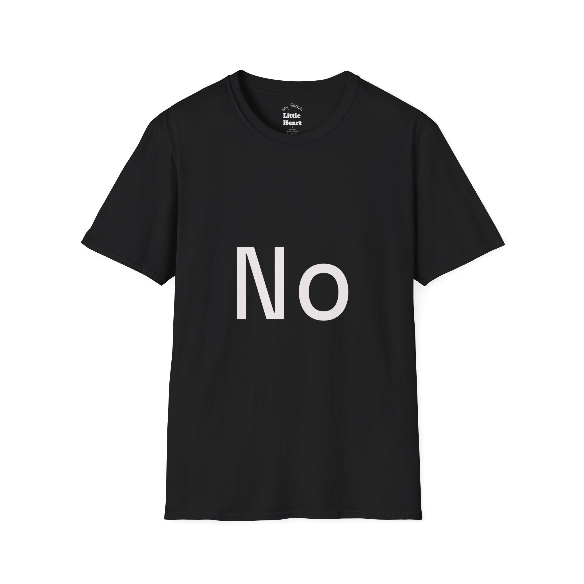 No Graphic T-Shirt — Minimalist Statement Tee