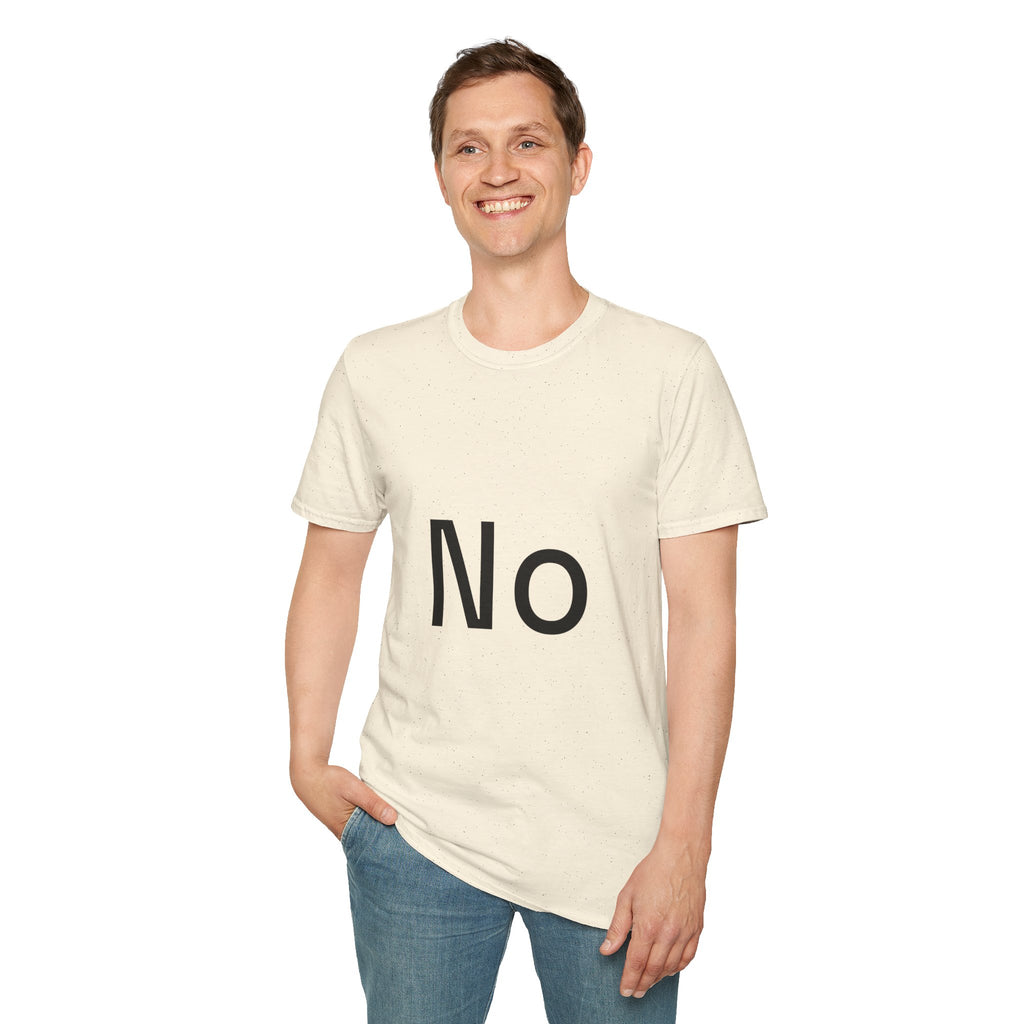 No Graphic T-Shirt — Minimalist Statement Tee