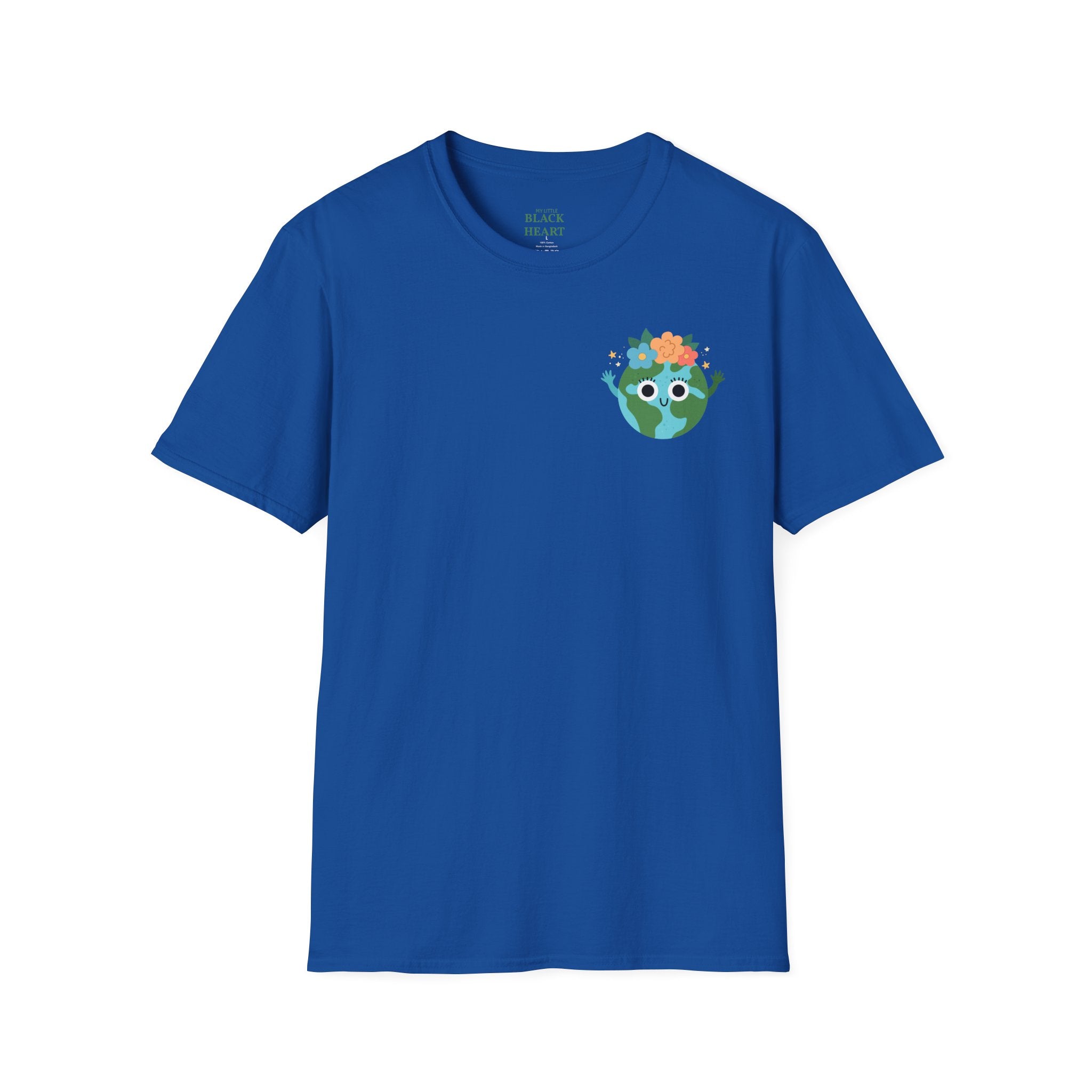 Earth Buddy Graphic T-Shirt — Cute Floral Globe Design