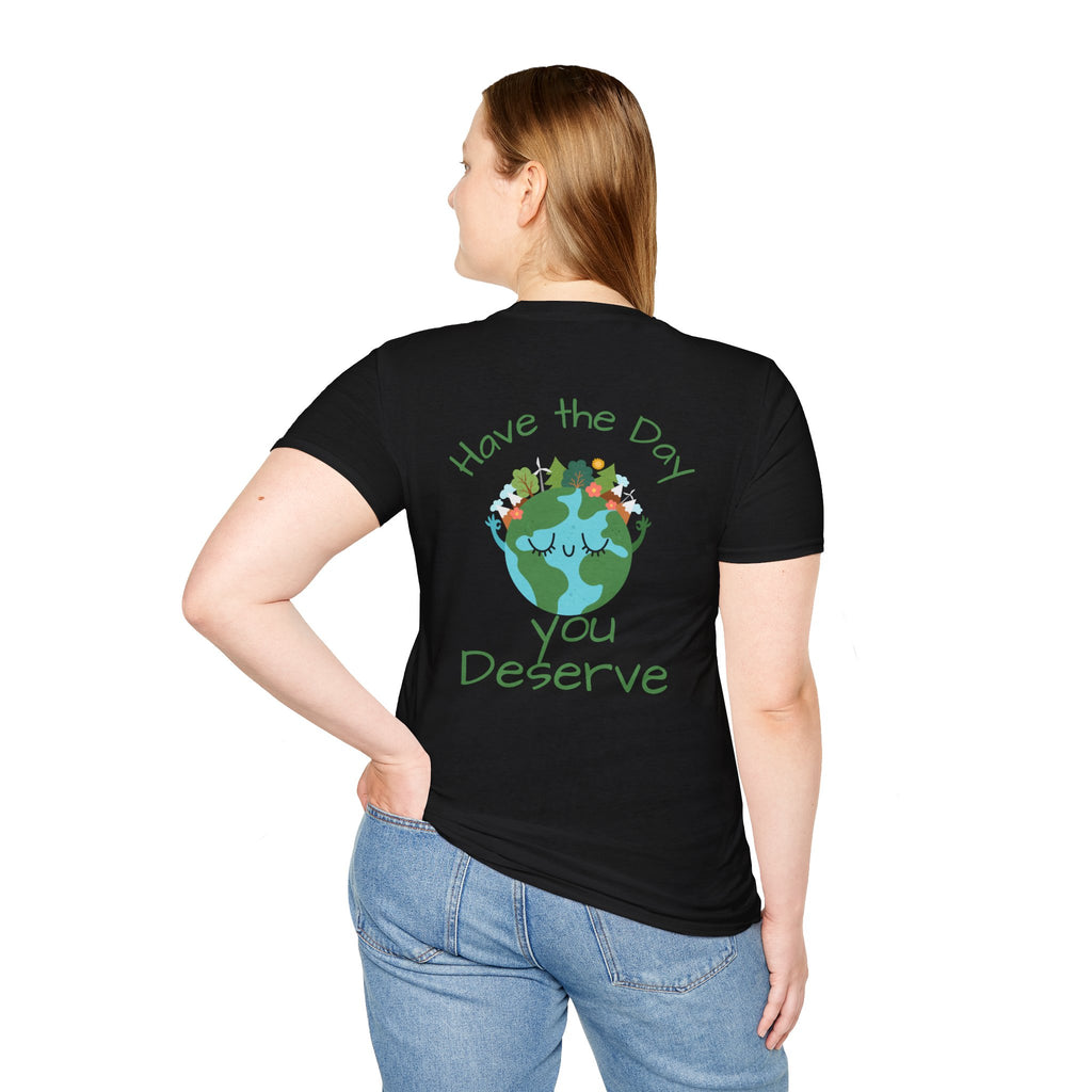 Earth Buddy Graphic T-Shirt — Cute Floral Globe Design