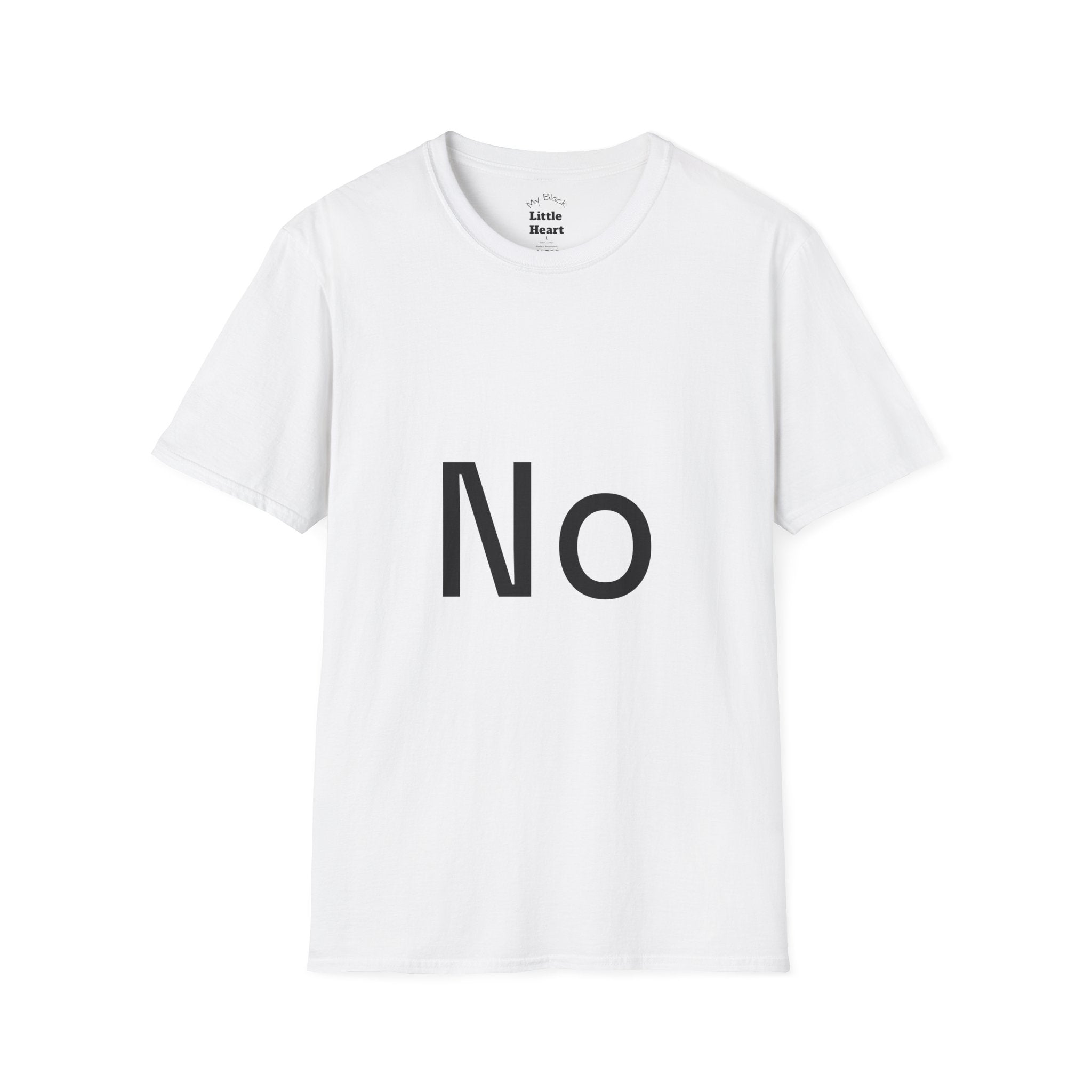 No Graphic T-Shirt — Minimalist Statement Tee
