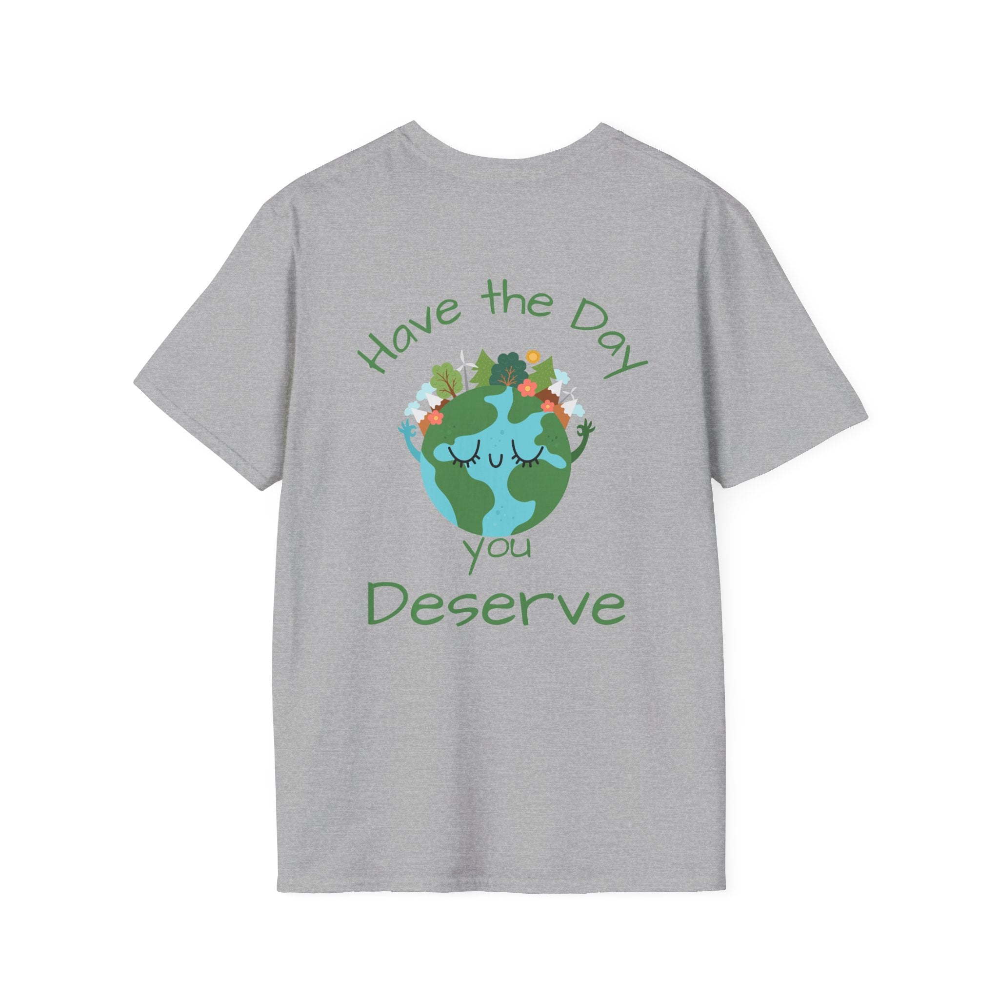 Earth Buddy Graphic T-Shirt — Cute Floral Globe Design
