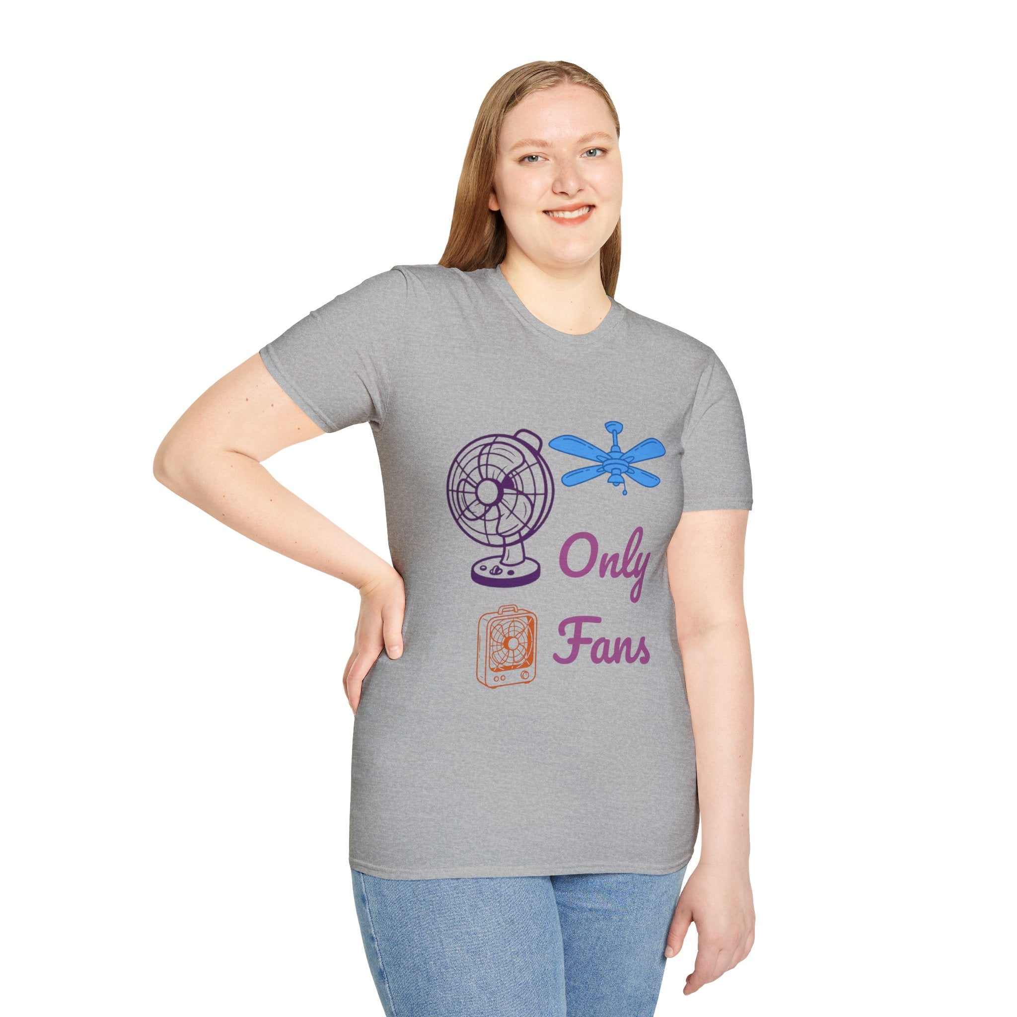 Only Fans T‑Shirt — Funny Fan & Ceiling Fan Graphic Tee