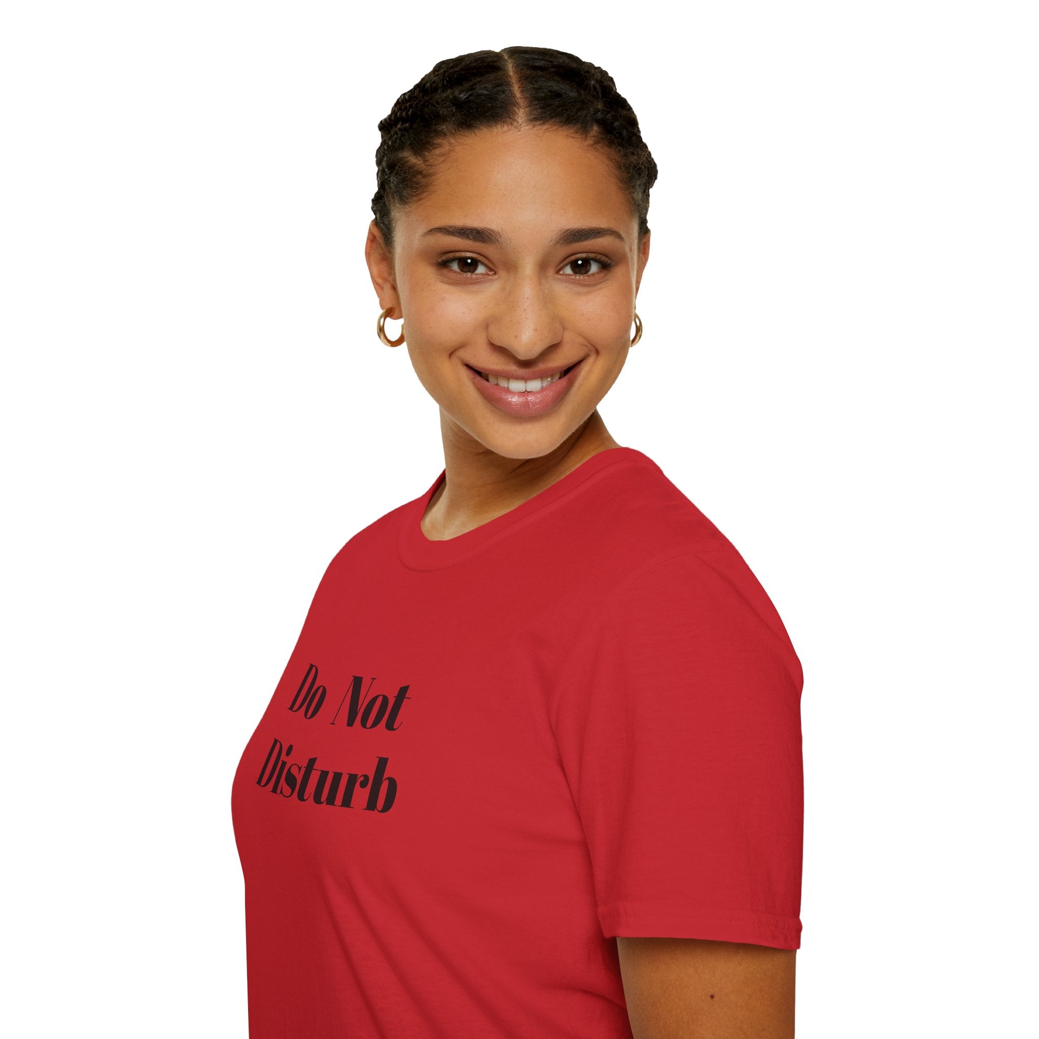 Do Not Disturb T-Shirt — Funny Minimalist Graphic Tee for Relaxing at Home