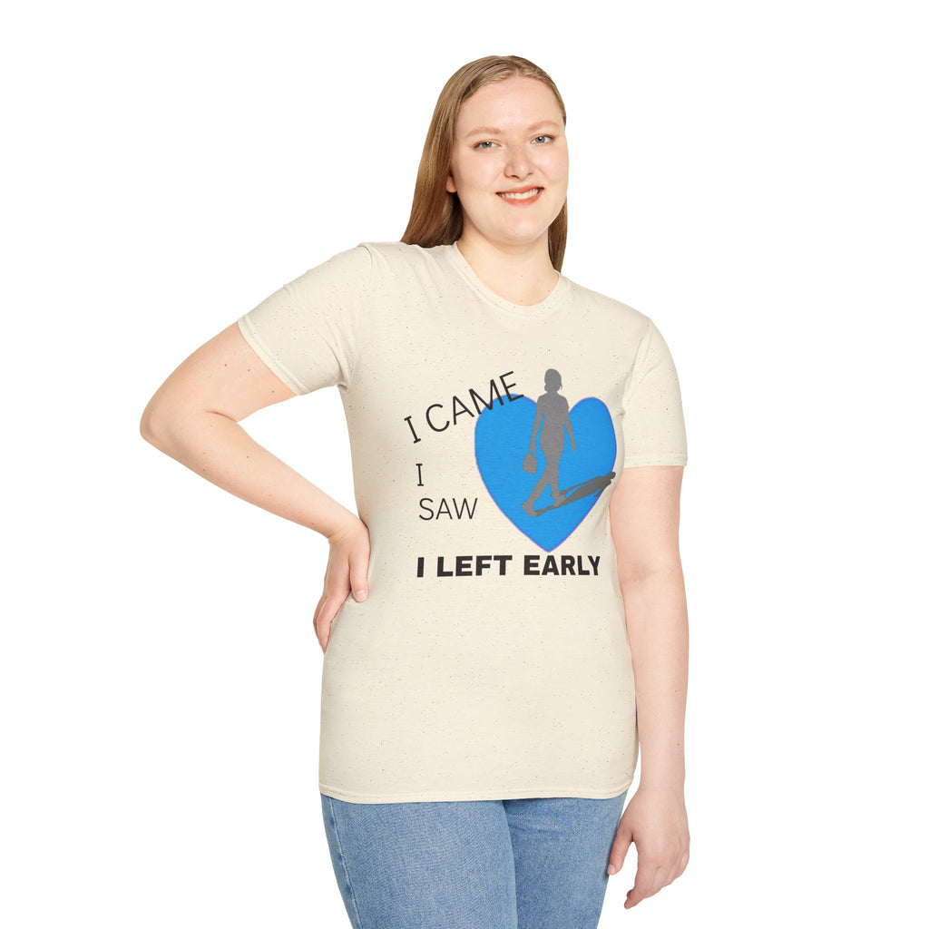 I Came, I Saw, I Left Early T-Shirt — Funny Introvert Graphic Tee