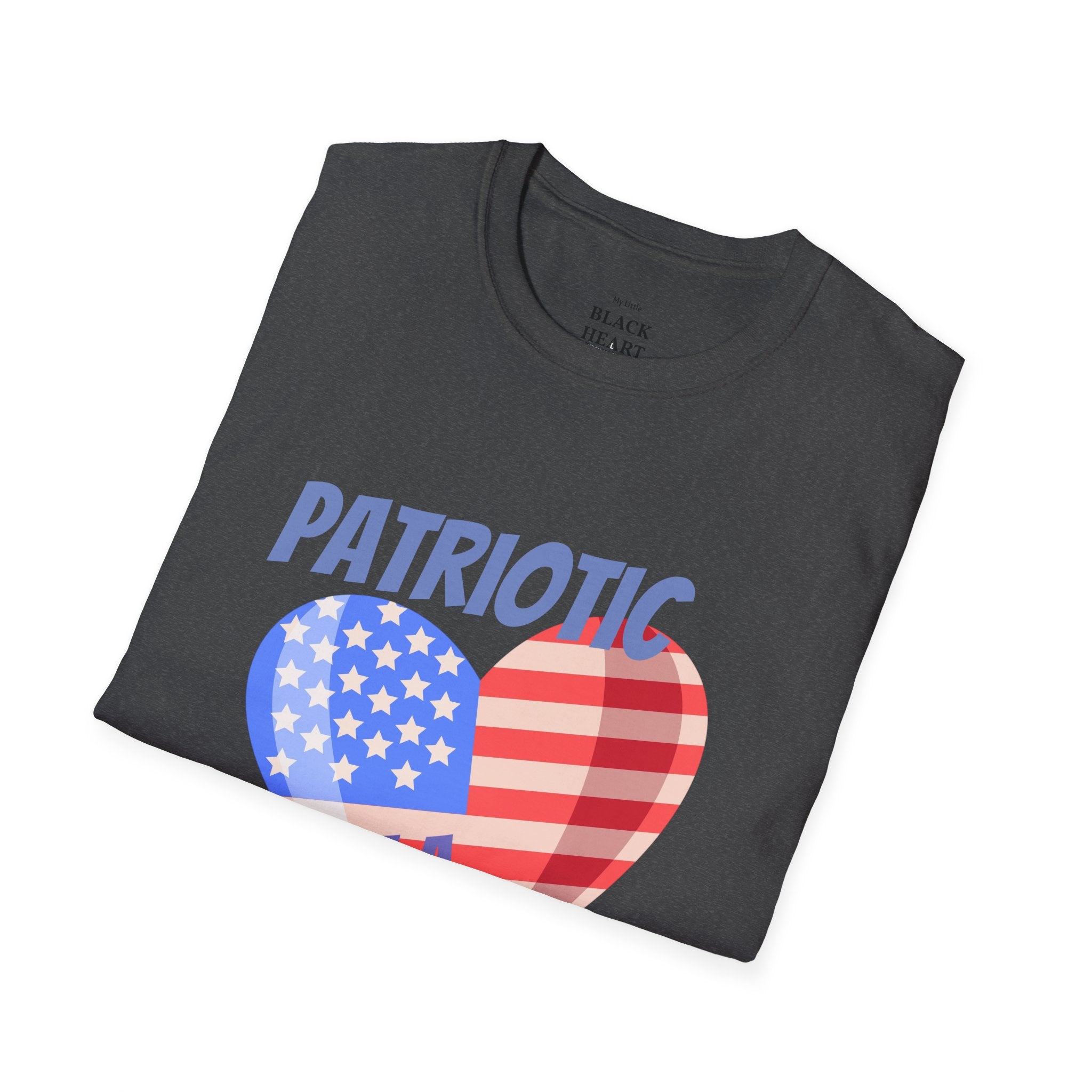 Patriotic Heart T-Shirt — "Patriotic but Not a Republican" Graphic Tee