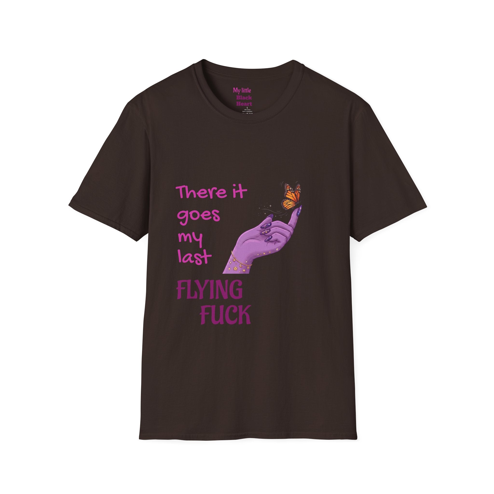 Graphic T-Shirt - "There It Goes My Last Flying Fuck" Butterfly Design
