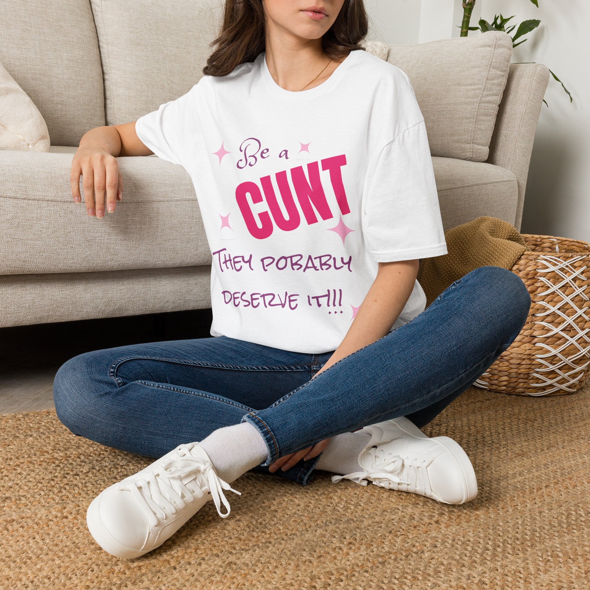 T-Shirt — "Be a Cunt" Bold Pink Statement Tee