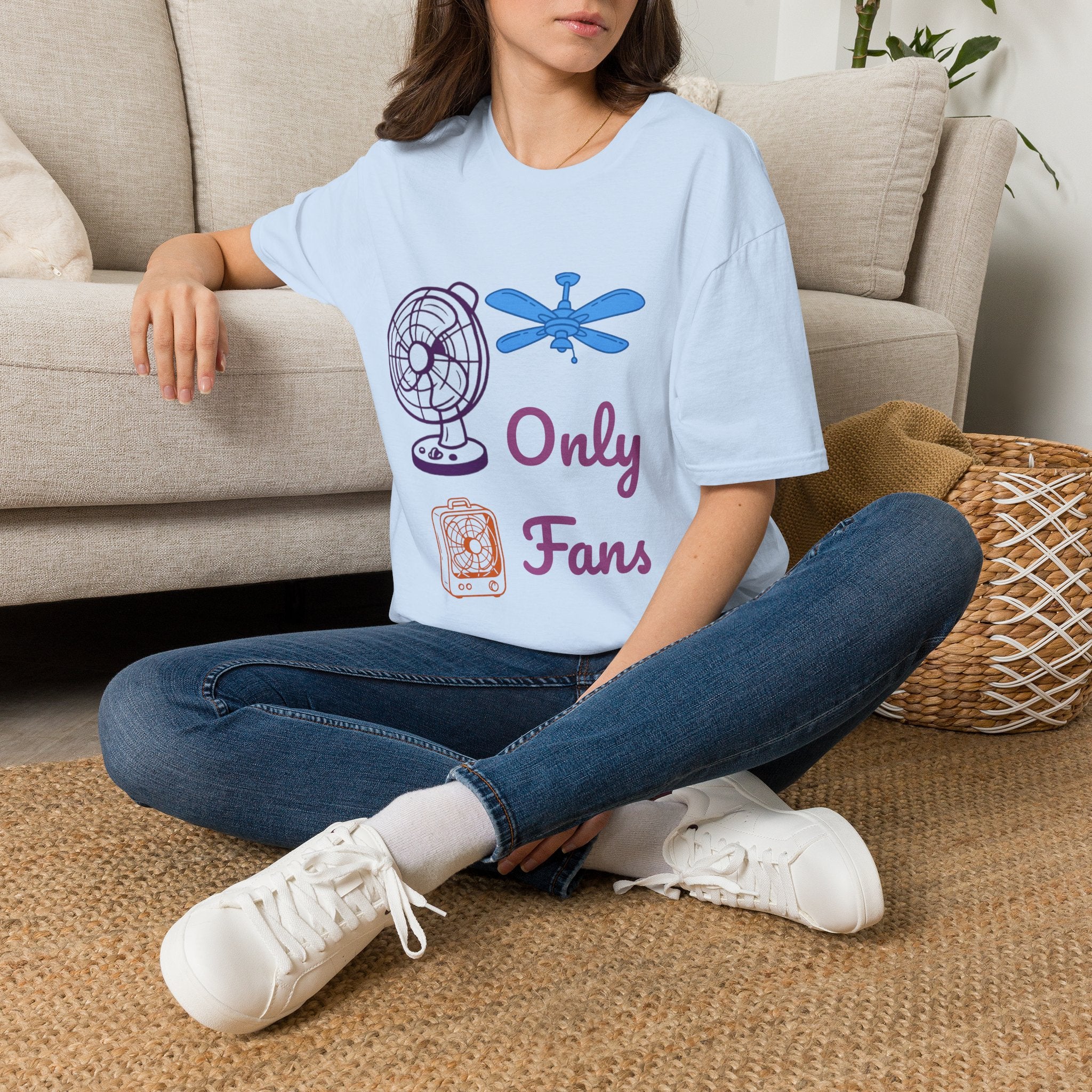 Only Fans T‑Shirt — Funny Fan & Ceiling Fan Graphic Tee