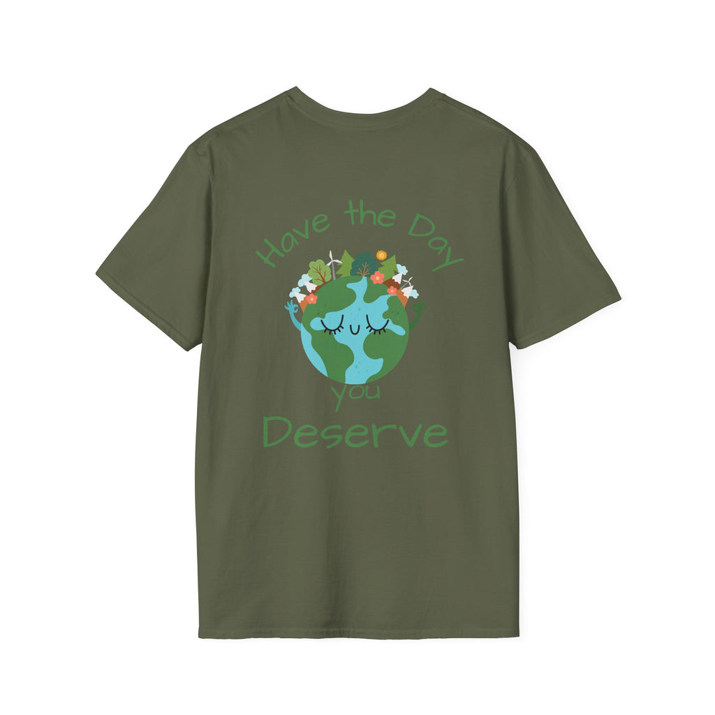 Earth Buddy Graphic T-Shirt — Cute Floral Globe Design