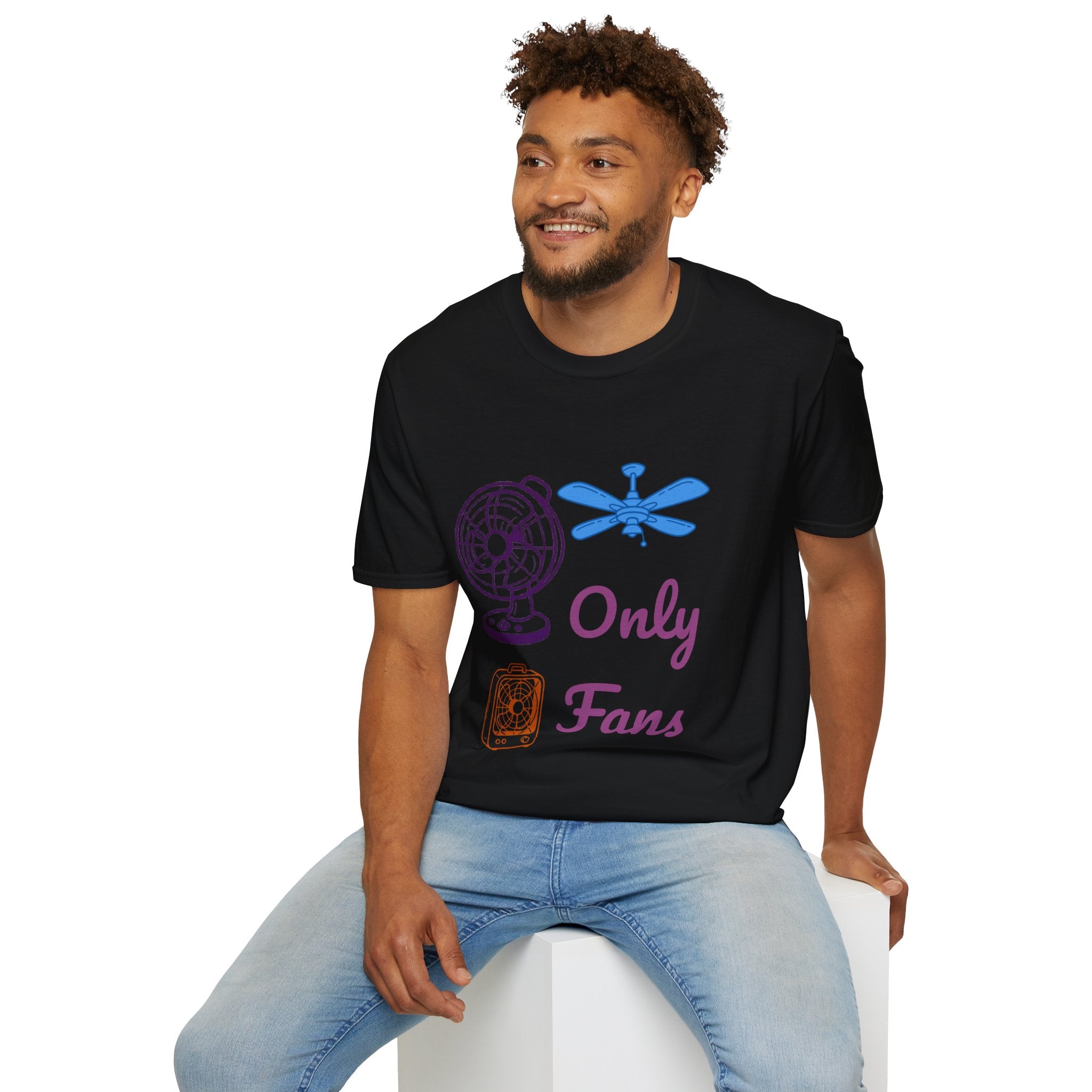 Only Fans T‑Shirt — Funny Fan & Ceiling Fan Graphic Tee
