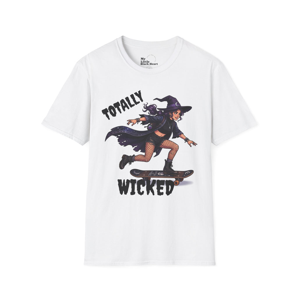 Witch Skateboard T-Shirt — Totally Wicked Halloween Tee