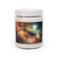 Space-Themed Scented Soy Candle (9oz) — “Space the F**k Out” Galaxy Jar