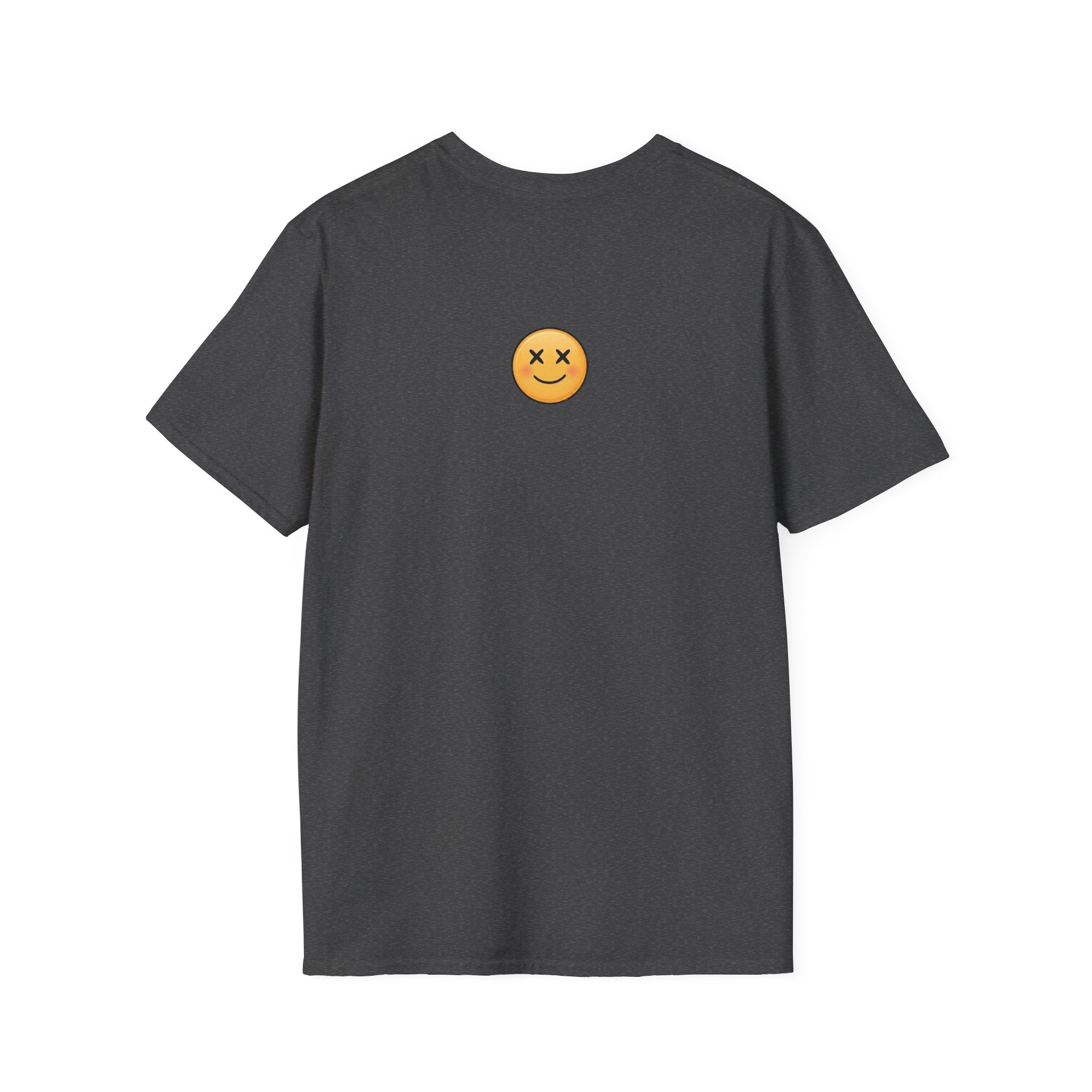 Smiling X-Eyes Emoji T-Shirt — Cute Playful Graphic Tee