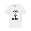 Stay Feral T-Shirt — Edgy Middle Finger Graphic Tee