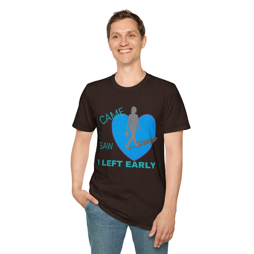 I Came, I Saw, I Left Early T-Shirt — Funny Introvert Graphic Tee