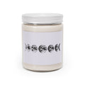 Moon Phase Soy Candle — 9oz Scented Jar with White Lid