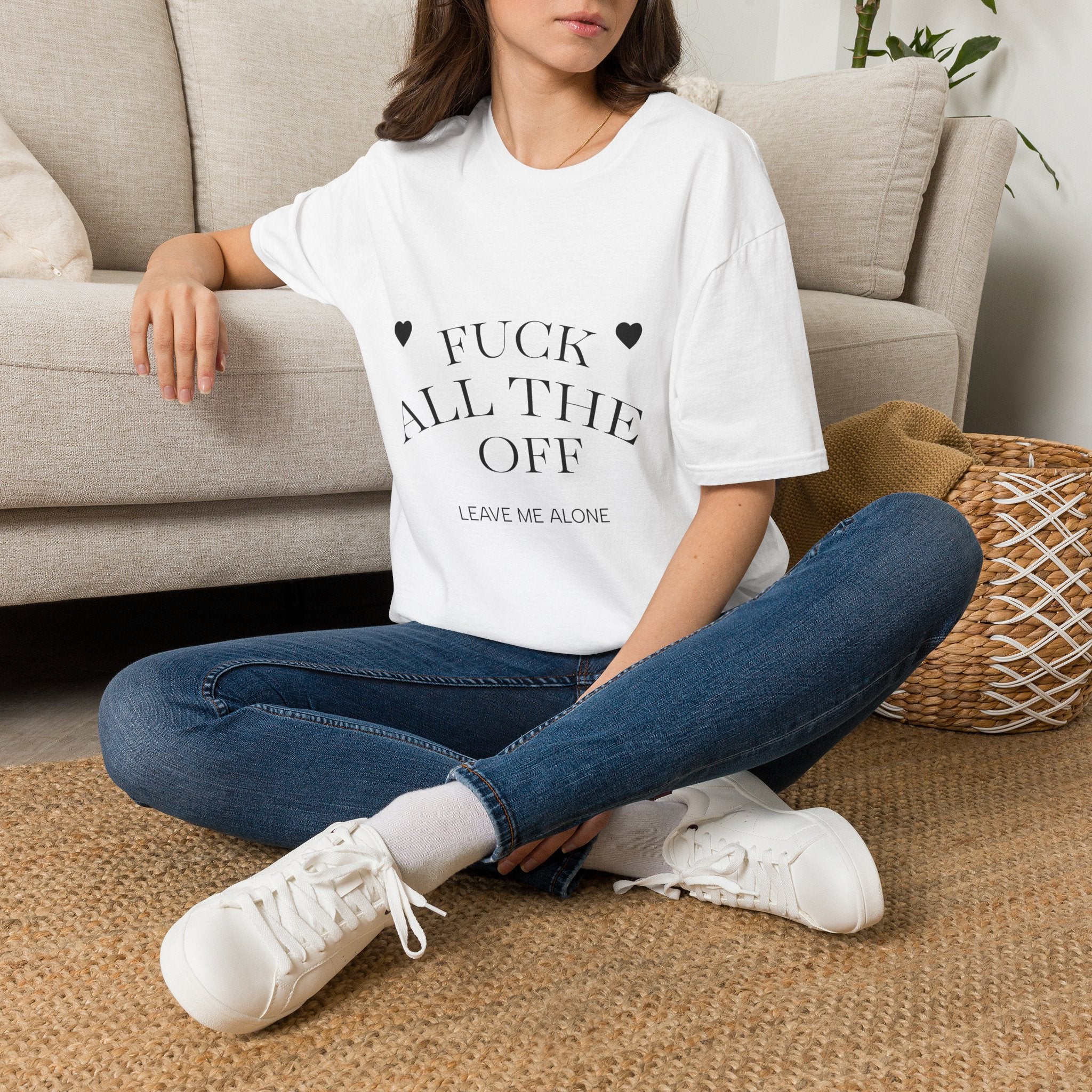 Graphic T‑Shirt — “Fuck All The Off” Bold Statement Tee