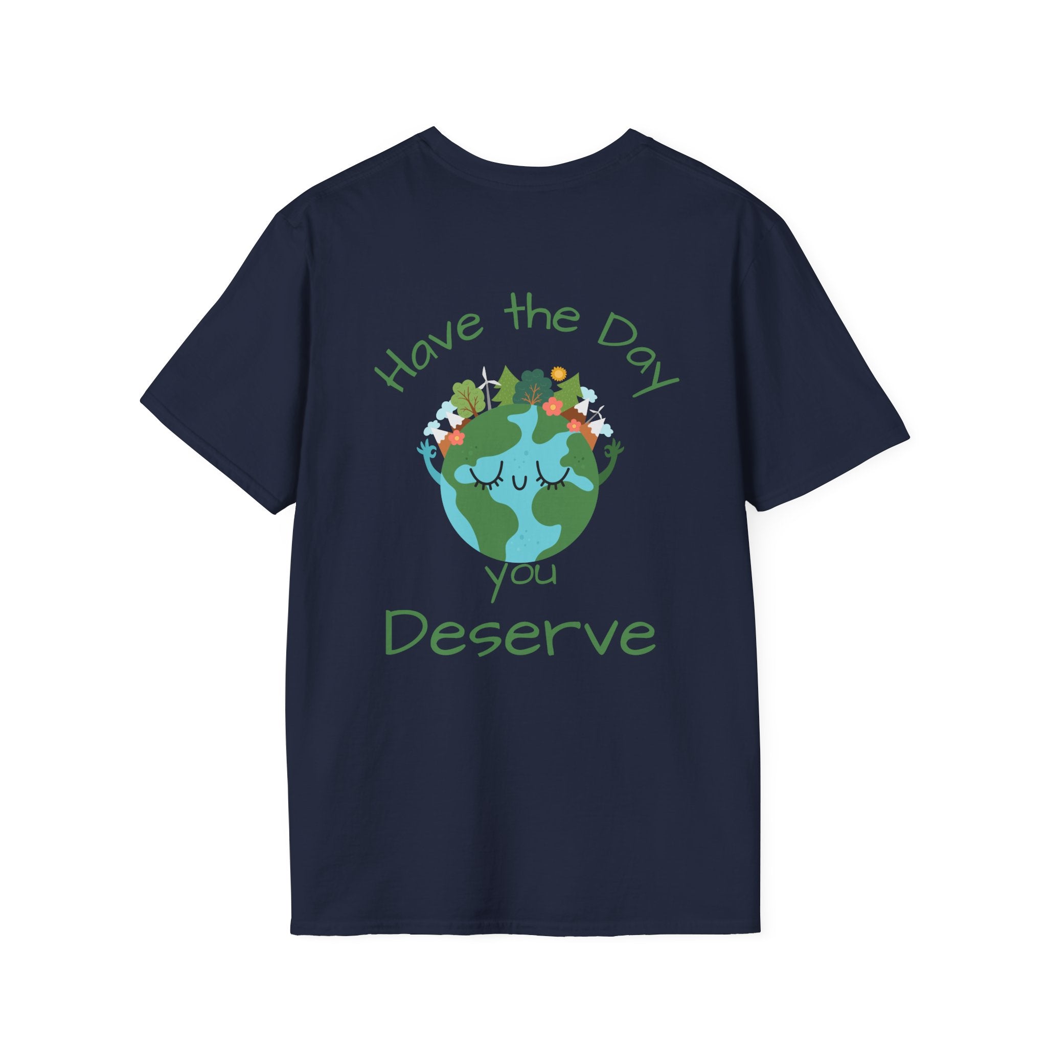 Earth Buddy Graphic T-Shirt — Cute Floral Globe Design