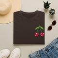 Cherry Pocket T-Shirt — Minimal Retro Cherry Graphic Tee