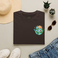 Earth Buddy Graphic T-Shirt — Cute Floral Globe Design