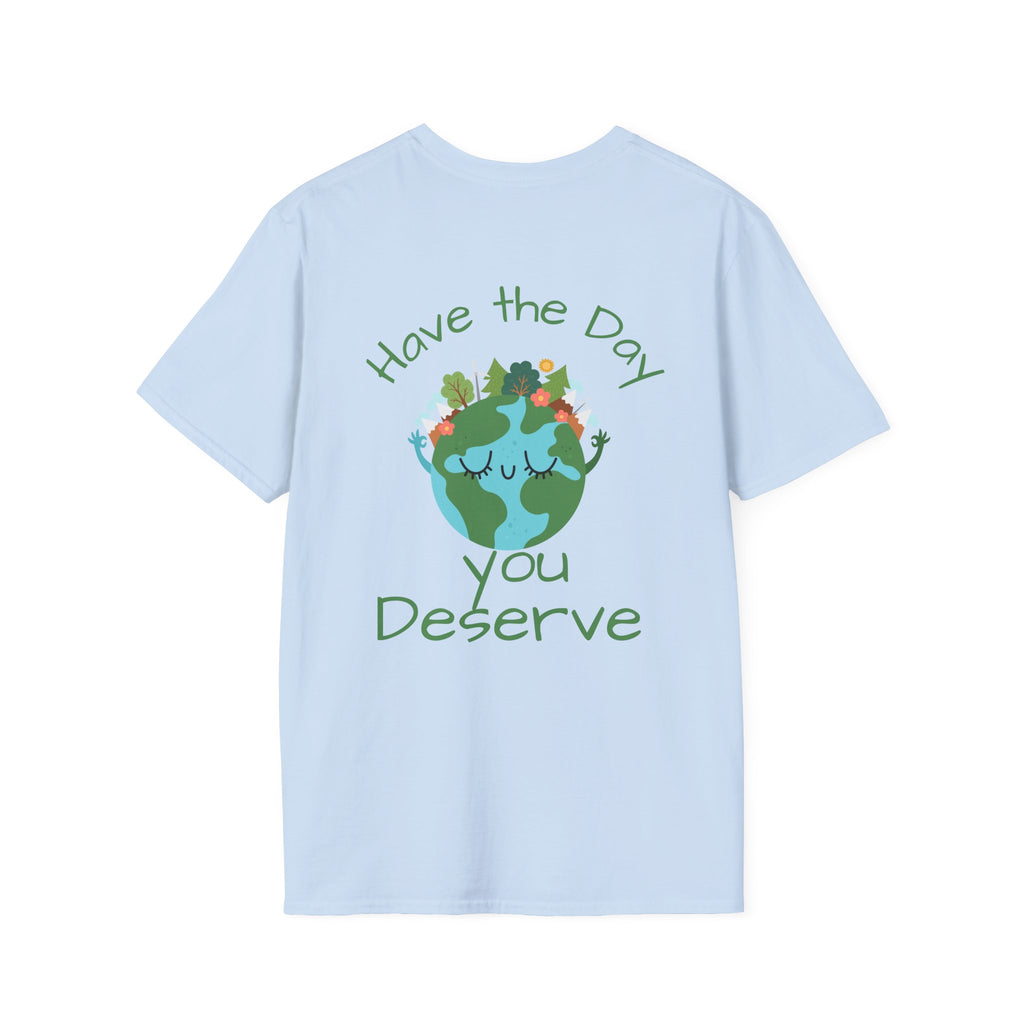 Earth Buddy Graphic T-Shirt — Cute Floral Globe Design