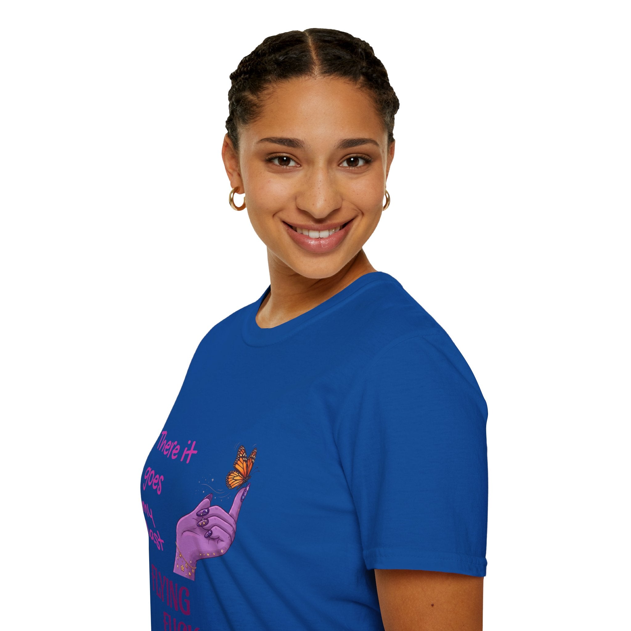 Graphic T-Shirt - "There It Goes My Last Flying Fuck" Butterfly Design