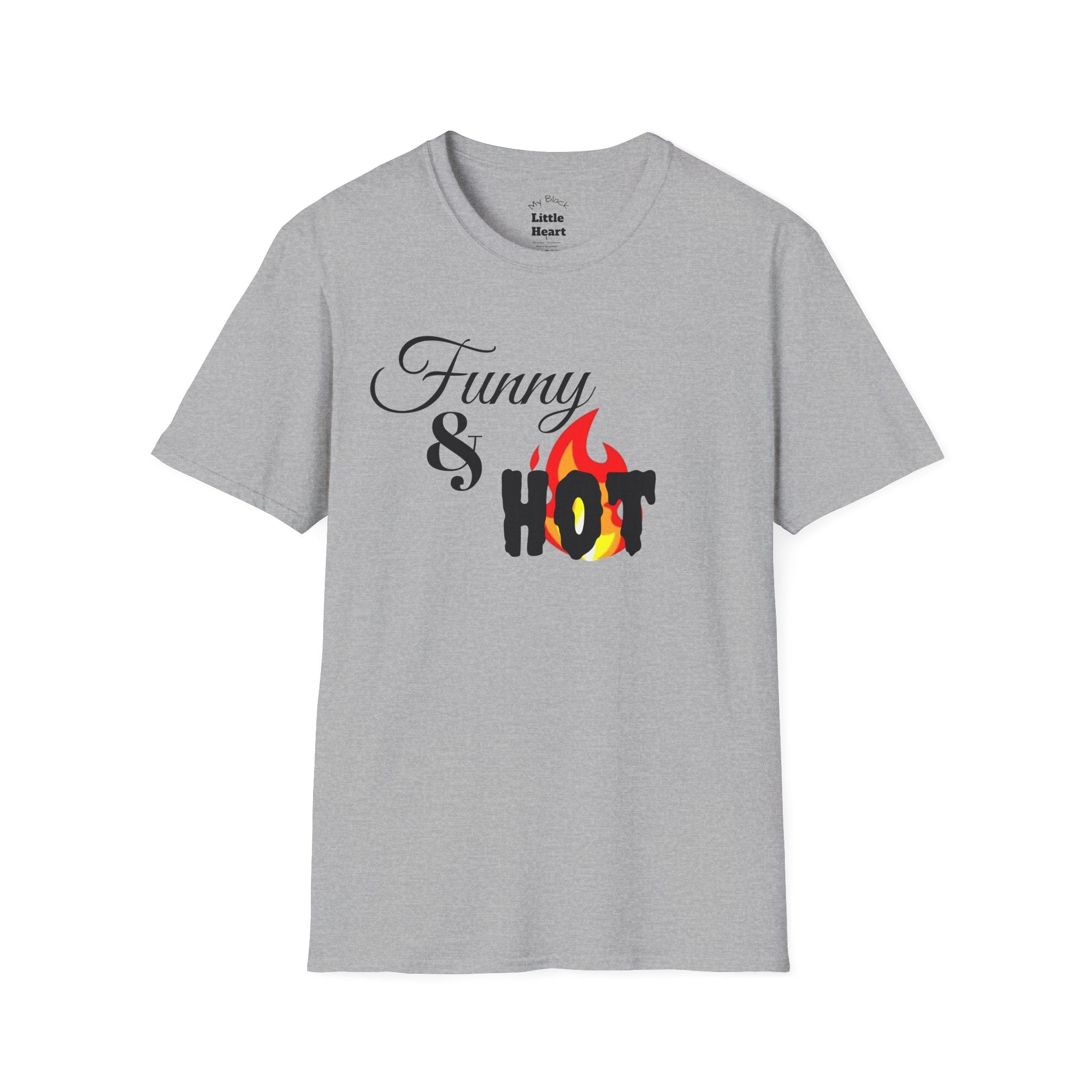 Funny & Hot T-Shirt — Playful Flame Graphic Tee