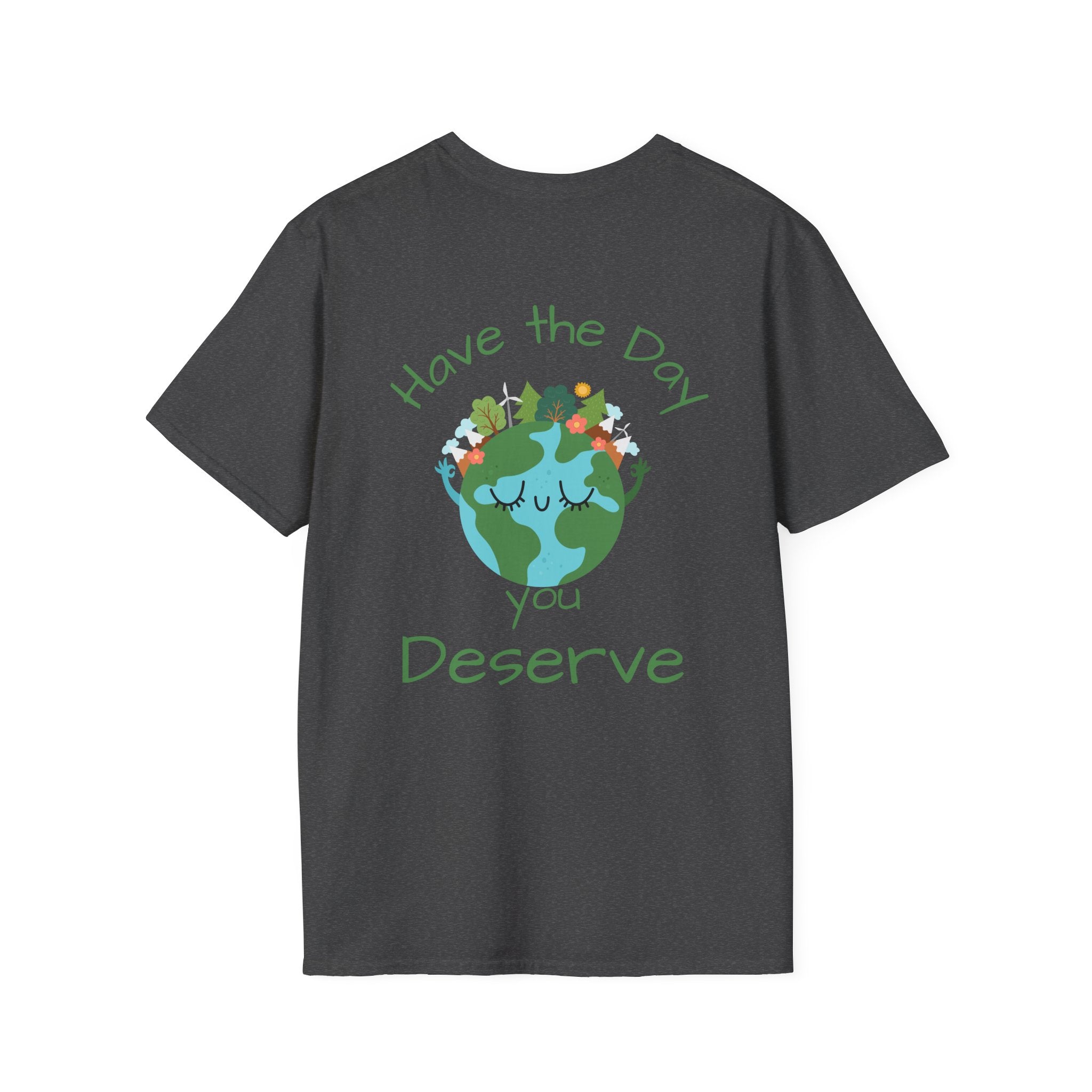 Earth Buddy Graphic T-Shirt — Cute Floral Globe Design