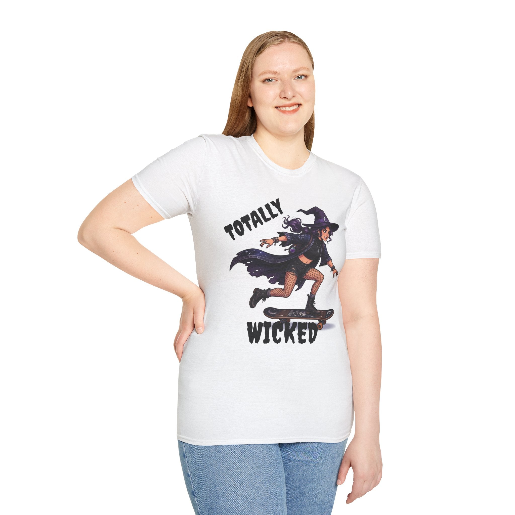 Witch Skateboard T-Shirt — Totally Wicked Halloween Tee